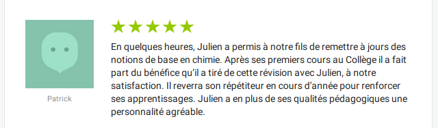 Feedback d'un client Apprentus