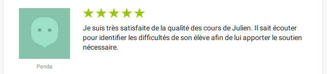 Feedback d'une mère de famille 